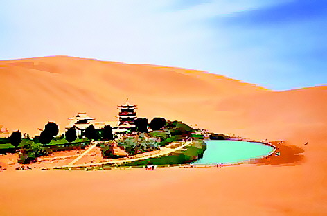  6日>—【"一带一路"之漠上河西】敦煌莫高窟,鸣沙山月牙泉,嘉峪关
